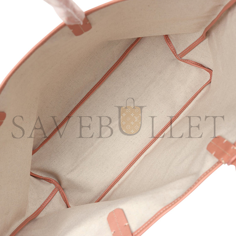 GOYARD GOYARDINE PEARLY CORAL ST. LOUIS PM TOTE BAG PALLADIUM HARDWARE (40*34*20cm)